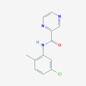 molecular formula C12H10ClN3O B334402 N-(5-chloro-2-methylphenyl)pyrazine-2-carboxamide 