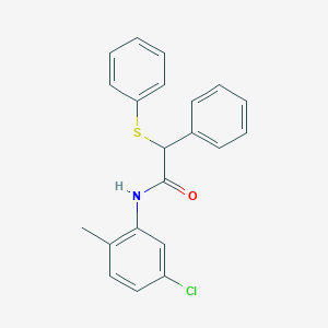 molecular formula C21H18ClNOS B334408 N-(5-chloro-2-methylphenyl)-2-phenyl-2-(phenylsulfanyl)acetamide 