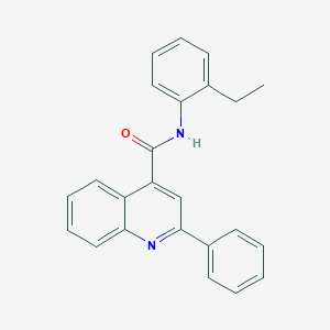 molecular formula C24H20N2O B334409 N-(2-ethylphenyl)-2-phenylquinoline-4-carboxamide 