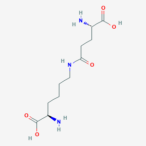 molecular formula C11H21N3O5 B033441 epsilon-(gamma-Glutamyl)-lysine CAS No. 17105-15-6