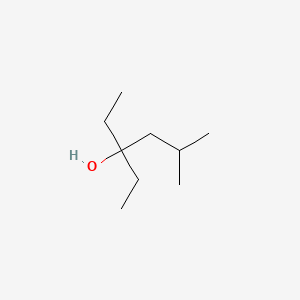molecular formula C9H20O B3344127 3-Hexanol, 3-ethyl-5-methyl- CAS No. 597-77-3