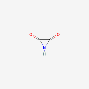 molecular formula C2HNO2 B3344166 Aziridinedione CAS No. 598-60-7
