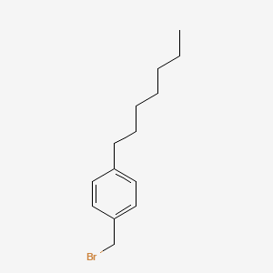 molecular formula C14H21B B3344199 1-(Bromomethyl)-4-heptyl-benzene CAS No. 60982-74-3