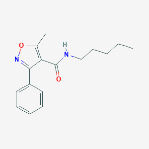 5-methyl-N-pentyl-3-phenyl-4-isoxazolecarboxamide
