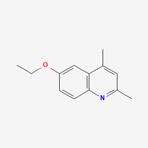 molecular formula C13H15NO B3344205 6-乙氧基-2,4-二甲基喹啉 CAS No. 612-50-0