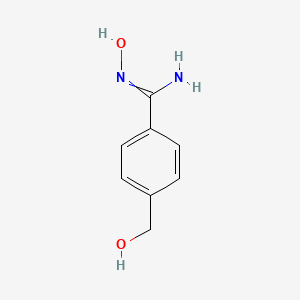 molecular formula C8H10N2O2 B3344256 N'-Hydroxy-4-(hydroxymethyl)benzene-1-carboximidamide CAS No. 635702-23-7