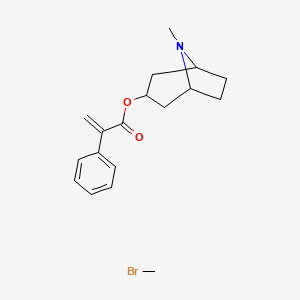 molecular formula C18H24BrNO2 B3344260 Apoatropine methylbromide CAS No. 63978-21-2