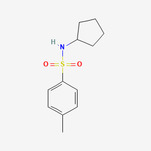 molecular formula C12H17NO2S B3344281 N-cyclopentyl-4-methylbenzenesulfonamide CAS No. 65032-48-6