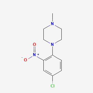 molecular formula C11H14ClN3O2 B3344305 1-(4-Chloro-2-nitrophenyl)-4-methylpiperazine CAS No. 65639-68-1