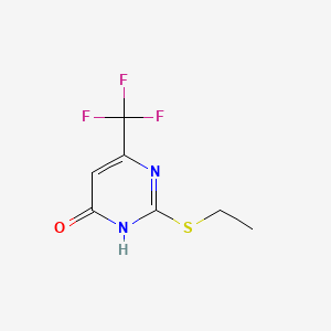 molecular formula C7H7F3N2OS B3344317 2-Ethylthio-4-hydroxy-6-trifluoromethylpyrimidine CAS No. 657-58-9