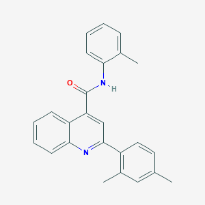 molecular formula C25H22N2O B334434 2-(2,4-dimethylphenyl)-N-(2-methylphenyl)quinoline-4-carboxamide 