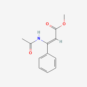 molecular formula C12H13NO3 B3344346 2-Propenoic acid, 3-(acetylamino)-3-phenyl-, methyl ester, (2Z)- CAS No. 67654-55-1