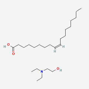 molecular formula C24H49NO3 B3344356 9-Octadecenoic acid (9Z)-, reaction products with 2-(diethylamino)ethanol CAS No. 67923-77-7