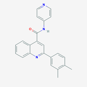 molecular formula C23H19N3O B334436 2-(3,4-dimethylphenyl)-N-(4-pyridinyl)-4-quinolinecarboxamide 