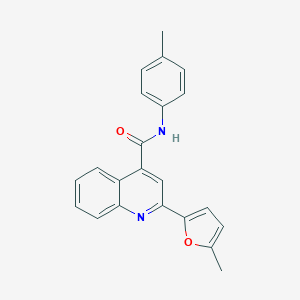 molecular formula C22H18N2O2 B334437 2-(5-methylfuran-2-yl)-N-(4-methylphenyl)quinoline-4-carboxamide 