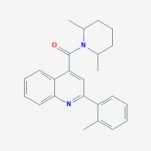 molecular formula C24H26N2O B334438 (2,6-Dimethylpiperidin-1-yl)[2-(2-methylphenyl)quinolin-4-yl]methanone 