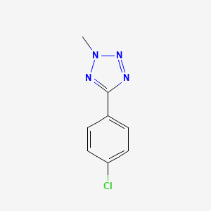molecular formula C8H7ClN4 B3344416 5-(4-Chlorophenyl)-2-methyltetrazole CAS No. 69746-35-6
