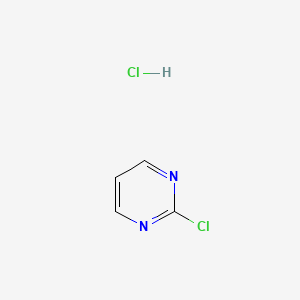 molecular formula C4H4Cl2N2 B3344434 2-Chloropyrimidine hydrochloride CAS No. 71501-49-0