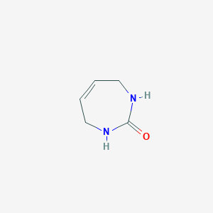 molecular formula C5H8N2O B3344455 1,3,4,7-Tetrahydro-1,3-diazepin-2-one CAS No. 72331-40-9