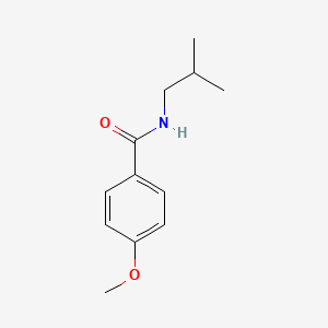 molecular formula C12H17NO2 B3344506 4-methoxy-N-(2-methylpropyl)benzamide CAS No. 7464-51-9