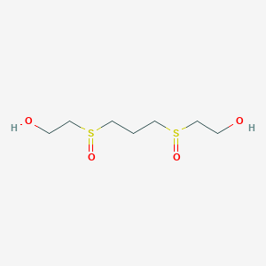 molecular formula C7H16O4S2 B3344525 2,2'-(Propane-1,3-diyldisulfinyl)diethanol CAS No. 76305-83-4