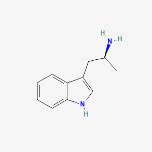 molecular formula C11H14N2 B3344551 1H-Indole-3-ethanamine, alpha-methyl-, (alphaS)- CAS No. 7795-51-9