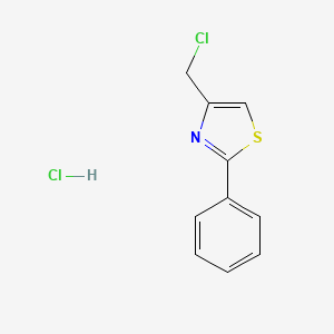molecular formula C10H9Cl2NS B3344580 4-(Chloromethyl)-2-phenyl-1,3-thiazole hydrochloride CAS No. 79387-14-7