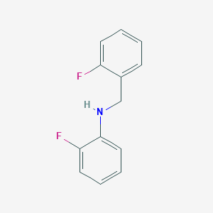2-fluoro-N-[(2-fluorophenyl)methyl]aniline