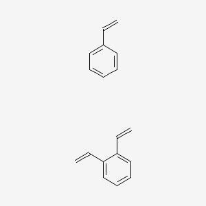 Benzene, diethenyl-, polymer with ethenylbenzene, brominated