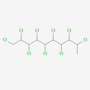molecular formula C10H13Cl9 B3344696 1,2,3,4,5,6,7,8,9-Nonachlorodecane CAS No. 890302-90-6
