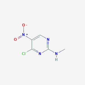 molecular formula C5H5ClN4O2 B3344698 4-Chloro-N-methyl-5-nitropyrimidin-2-amine CAS No. 89283-50-1