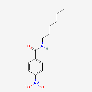 molecular formula C13H18N2O3 B3344708 Benzamide, N-hexyl-4-nitro- CAS No. 89399-21-3