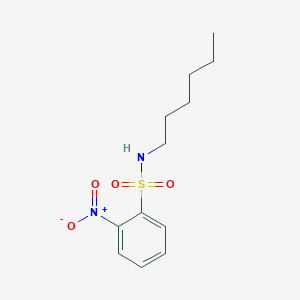 molecular formula C12H18N2O4S B3344724 N-hexyl-2-nitrobenzenesulfonamide CAS No. 89840-67-5