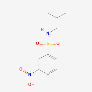 molecular formula C10H14N2O4S B3344732 Benzenesulfonamide, N-(2-methylpropyl)-3-nitro- CAS No. 89840-73-3