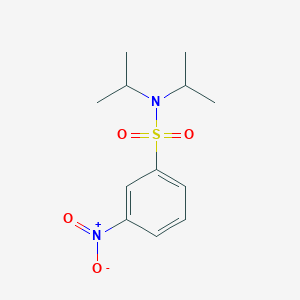 molecular formula C12H18N2O4S B3344739 Benzenesulfonamide, N,N-bis(1-methylethyl)-3-nitro- CAS No. 89840-77-7