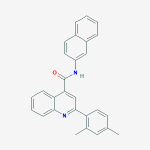 molecular formula C28H22N2O B334476 2-(2,4-dimethylphenyl)-N-(2-naphthyl)-4-quinolinecarboxamide 