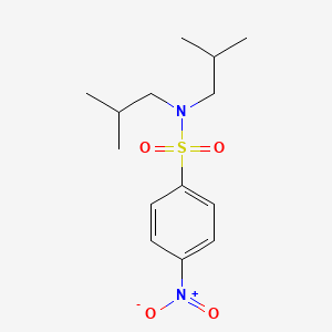 molecular formula C14H22N2O4S B3344762 Benzenesulfonamide, N,N-bis(2-methylpropyl)-4-nitro- CAS No. 89840-86-8