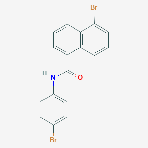 molecular formula C17H11Br2NO B334477 5-bromo-N-(4-bromophenyl)naphthalene-1-carboxamide 