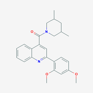 molecular formula C25H28N2O3 B334478 2-(2,4-Dimethoxyphenyl)-4-[(3,5-dimethyl-1-piperidinyl)carbonyl]quinoline 