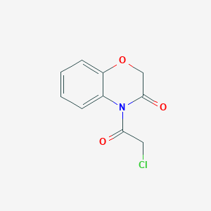 molecular formula C10H8ClNO3 B3344794 4-(2-Chloroacetyl)-2H-1,4-benzoxazin-3(4H)-one CAS No. 90619-26-4