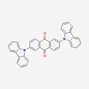 molecular formula C38H22N2O2 B3344805 2,6-Di(9H-carbazol-9-yl)anthracene-9,10-dione CAS No. 909712-63-6