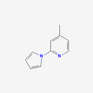 molecular formula C10H10N2 B3344806 4-甲基-2-(1H-吡咯-1-基)吡啶 CAS No. 90996-18-2