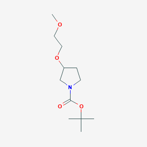 molecular formula C12H23NO4 B3344815 Tert-butyl 3-(2-methoxyethoxy)pyrrolidine-1-carboxylate CAS No. 916792-33-1
