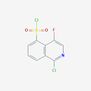 molecular formula C9H4Cl2FNO2S B3344823 1-Chloro-4-fluoro-5-isoquinolinesulfonyl chloride CAS No. 928665-24-1
