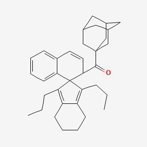molecular formula C35H44O B3344832 (1,3-Dipropyl-4,5,6,7-tetrahydro-2'H-spiro[indene-2,1'-naphthalen]-2'-yl)(tricyclo[3.3.1.1~3,7~]decan-1-yl)methanone CAS No. 934802-07-0