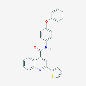 molecular formula C26H18N2O2S B334484 N-(4-phenoxyphenyl)-2-(2-thienyl)-4-quinolinecarboxamide 