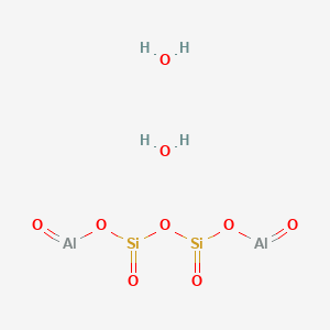 molecular formula H2Al2Si2O8H2O<br>Al2Si2O5(OH)4<br>Al2H4O9Si2 B3344867 Kaolin CAS No. 95077-05-7