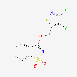 molecular formula C11H6Cl2N2O3S2 B3344870 Dichlobentiazox CAS No. 957144-77-3