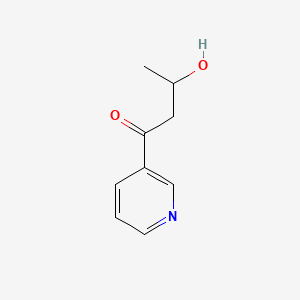 molecular formula C9H11NO2 B3344886 3-Hydroxy-1-pyridin-3-ylbutan-1-one CAS No. 100021-46-3