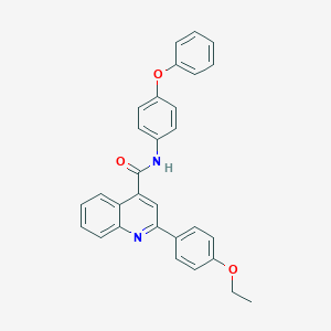 molecular formula C30H24N2O3 B334489 2-(4-ethoxyphenyl)-N-(4-phenoxyphenyl)quinoline-4-carboxamide 